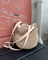 Stående beige French Market Bag 