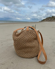 French market bag på strand