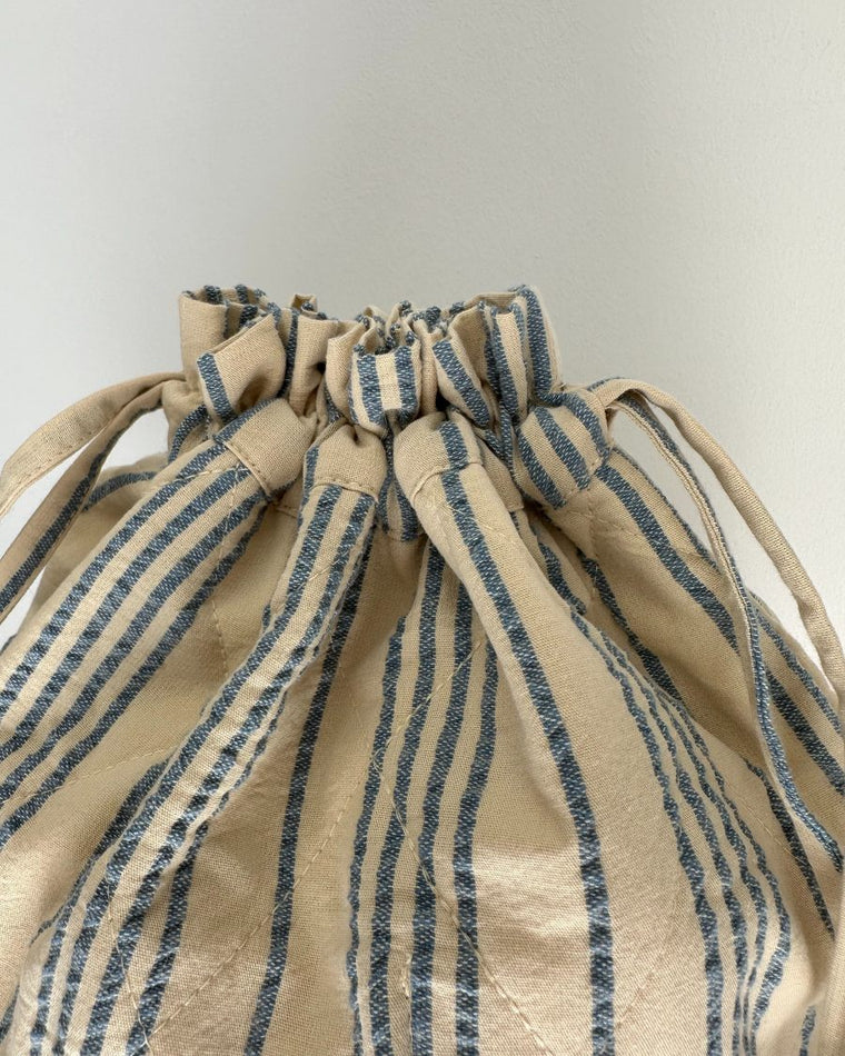 Knitter's Project Bag - Striped Seersucker - Wholesale