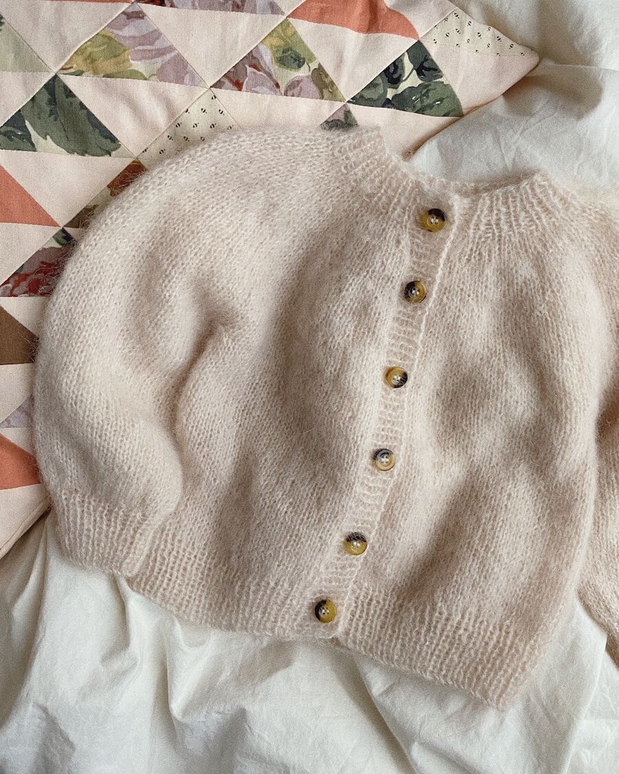 Novice Cardigan Mini - Mohair Edition – PetiteKnit